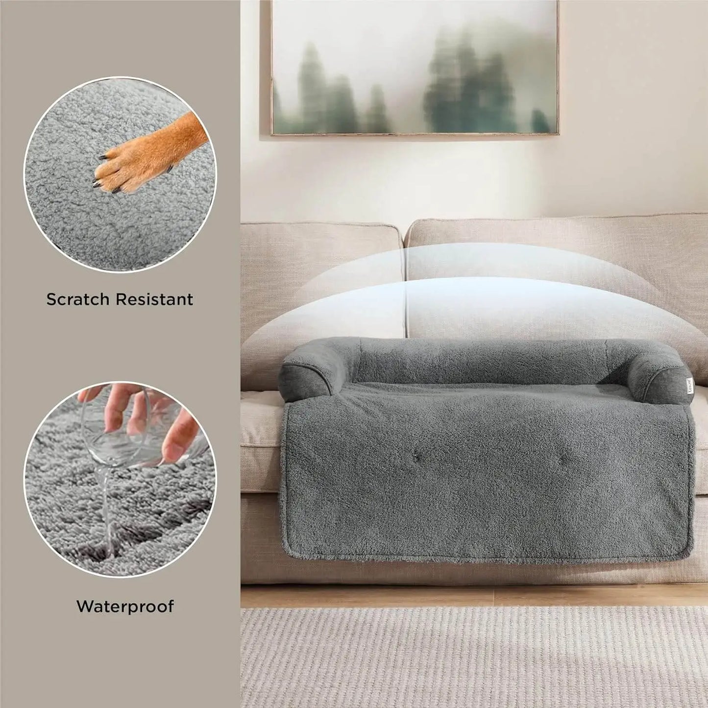 Portable Travel Pet Sofa - Removable Cover