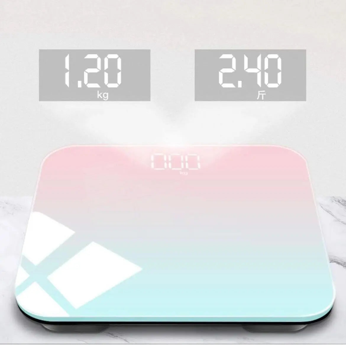 Gradient Duo Colour Portable LED Digital Bathroom Scales
