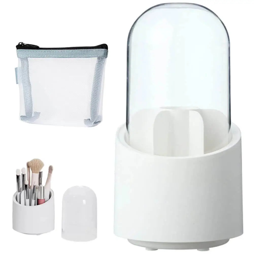 Rotating Makeup Brush Storage Box