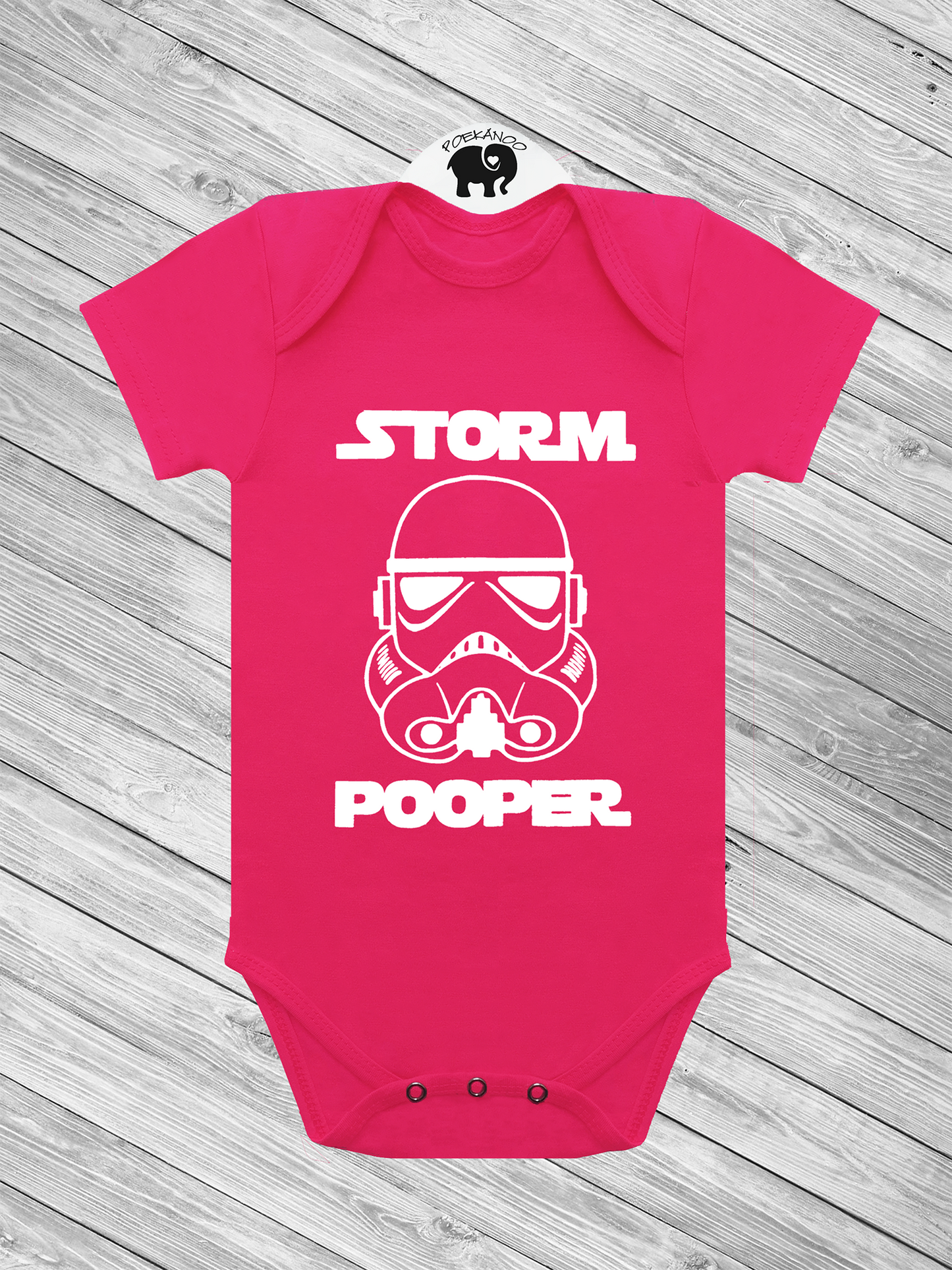 Storm Pooper Baby Onsie - Pink