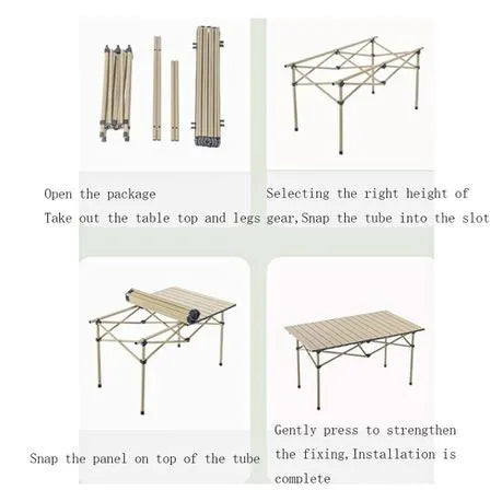 Portable Camping Table-Wooden