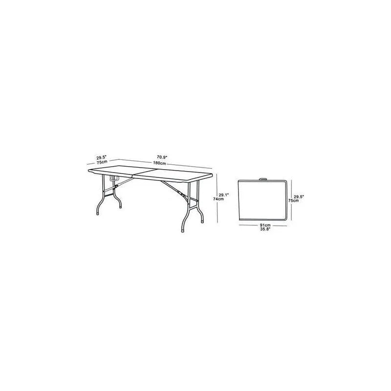 1.8m Folding Trestle Table