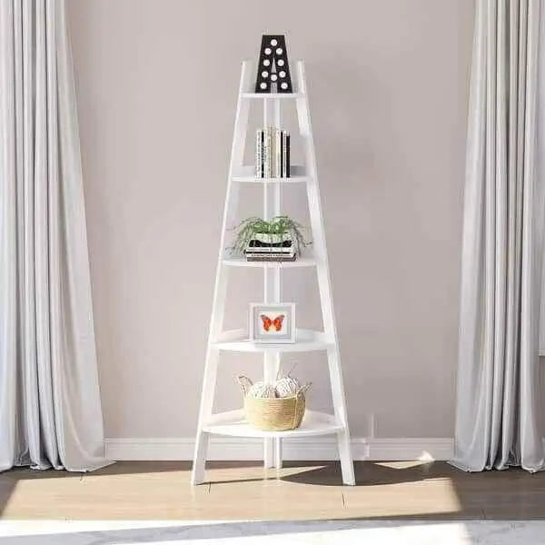 5 Tier Ladder Corner Shelf