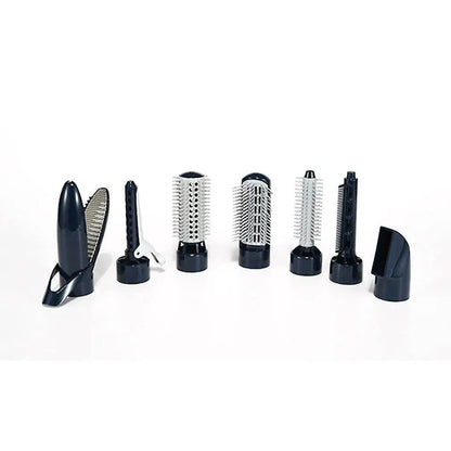 7-in-1 Rechargeable Professional Hair Dryer With Comb Curling Wand