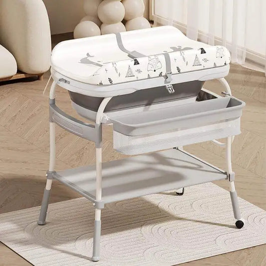 Baby Nursing Changing Table With Fold Bathtub