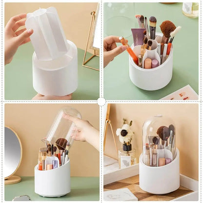 Rotating Makeup Brush Storage Box