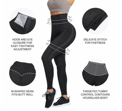 Tummy Sweat Pants High Waist Leggings