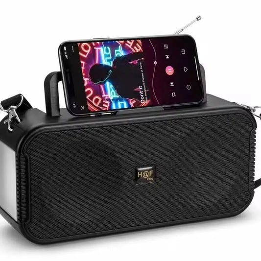 Solar Powered Bluetooth Speaker with Torch Light