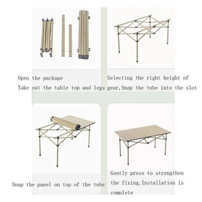 Portable Camping Table-Wooden